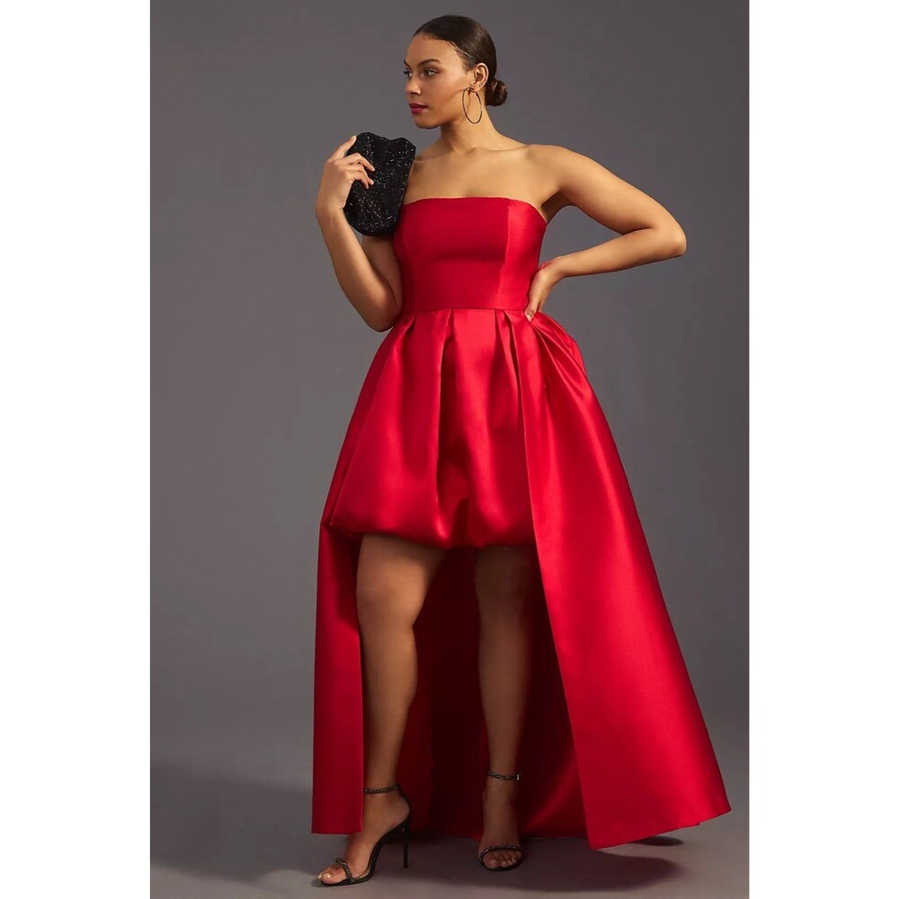Hutch Strapless High-Low Bubble Dress 22W